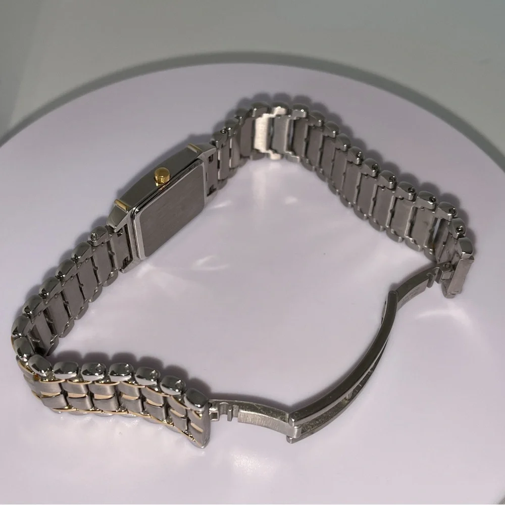 Vintage CROSS Swiss Timepiece Watch Stainless Steel Yellow Gold Water Resistant